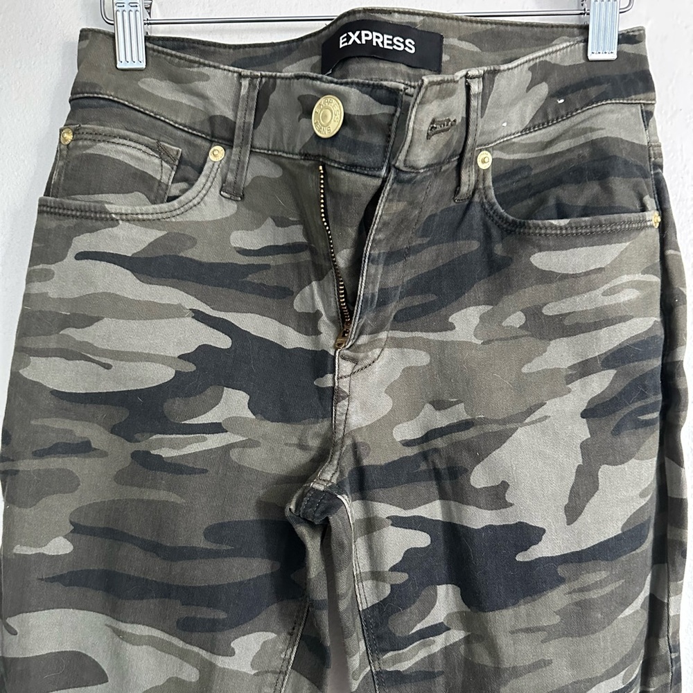 Express Camouflage Mid Rise Ankle Legging, 0R